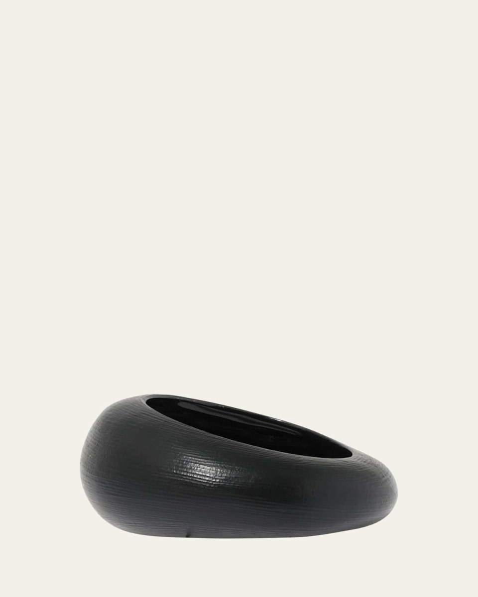Puffy Lucite Tapered Bangle Bracelet